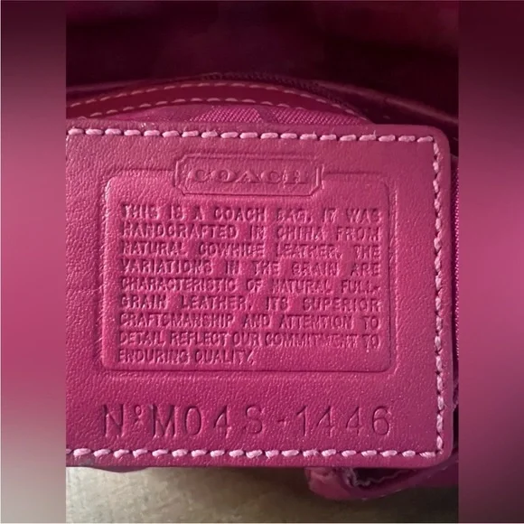 Coach Y2K Soho Pink Flap Bag with Coach bag charm - Picture 17 of 17